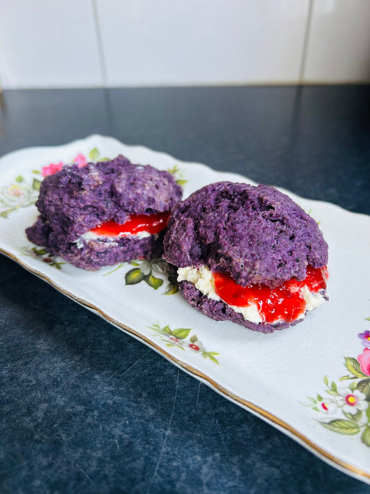 💜 Ube kokos scones