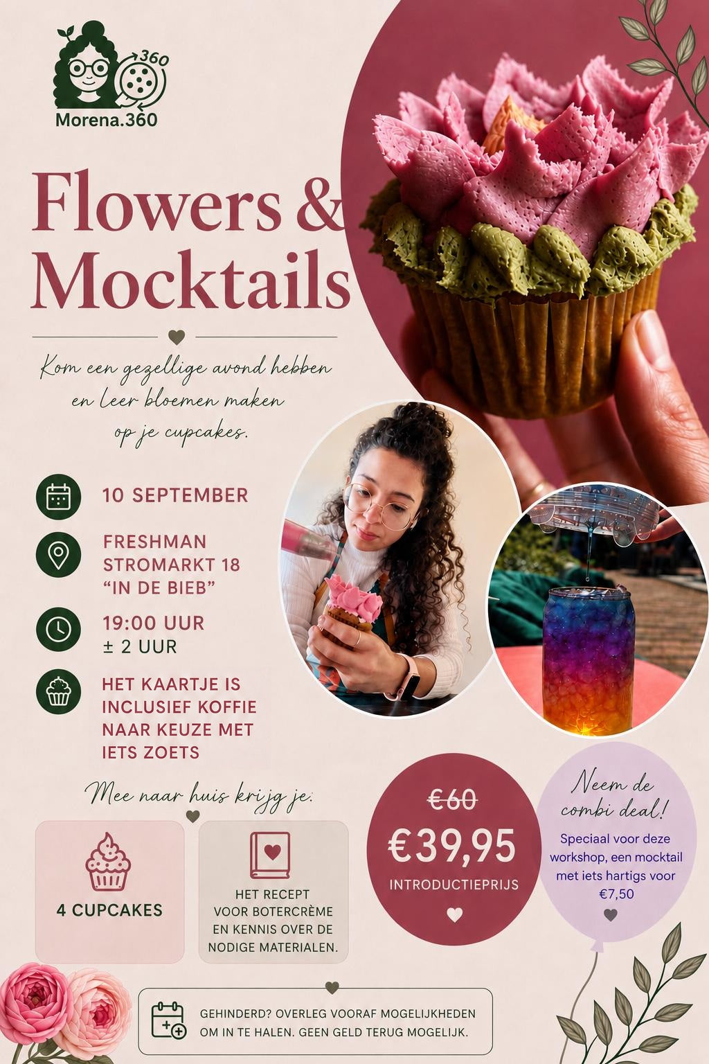 Flowers & Mocktails workshop
