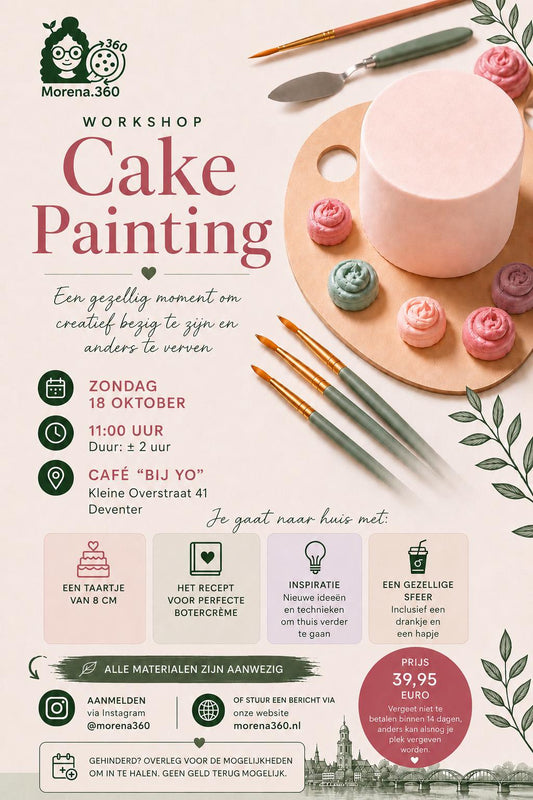 Cake painting workshop 18 oktober